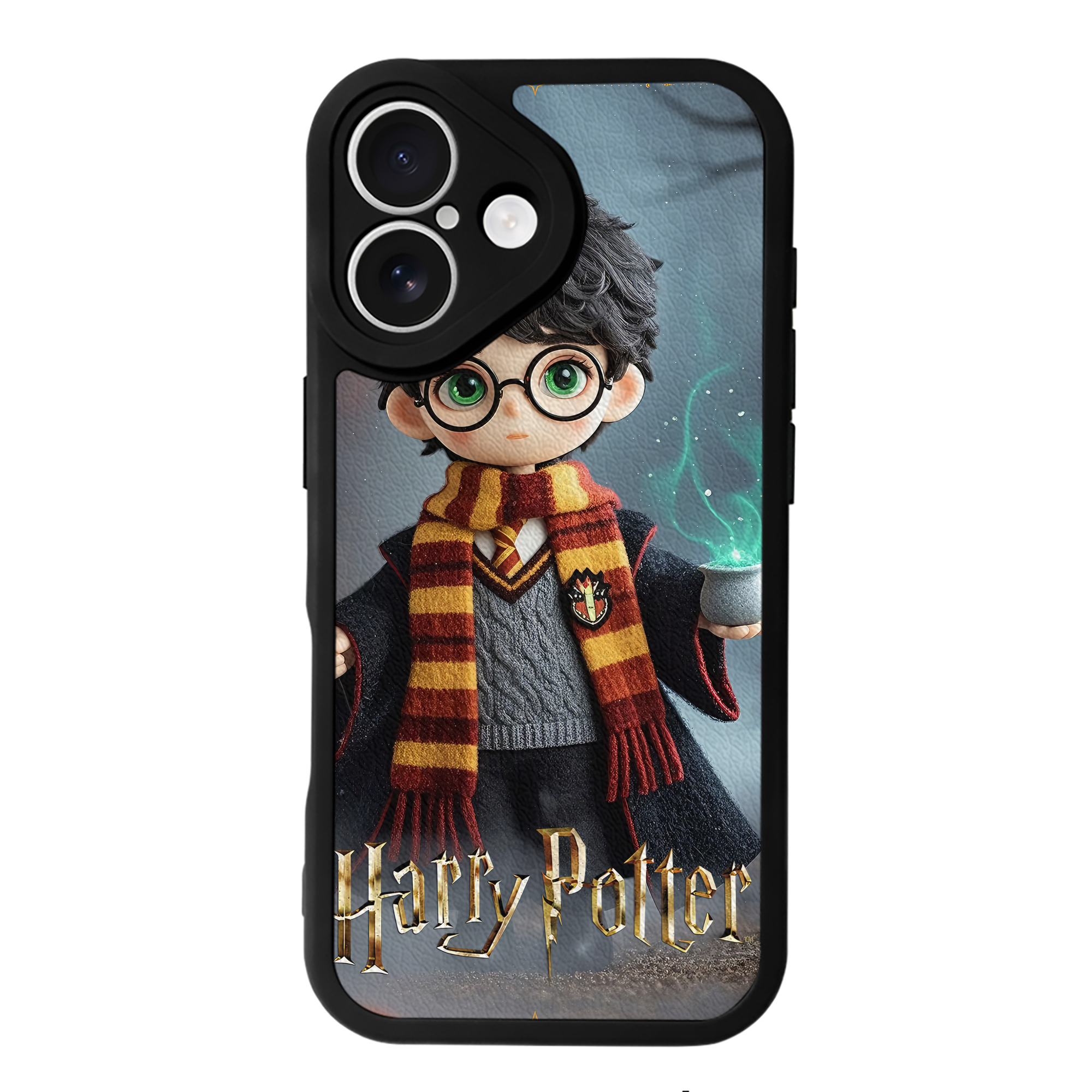 （画像用） Harry Potter ハリー・ポッターシリーズ 【iPhone 16シリーズ対応】シリコンスマホケース（レザー調） 材質：シリコン